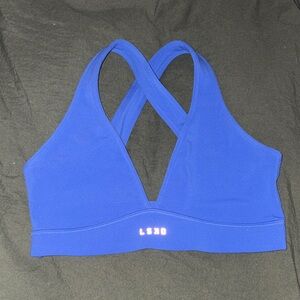 LSND Electric Blue Cross-Back Sports Bralette